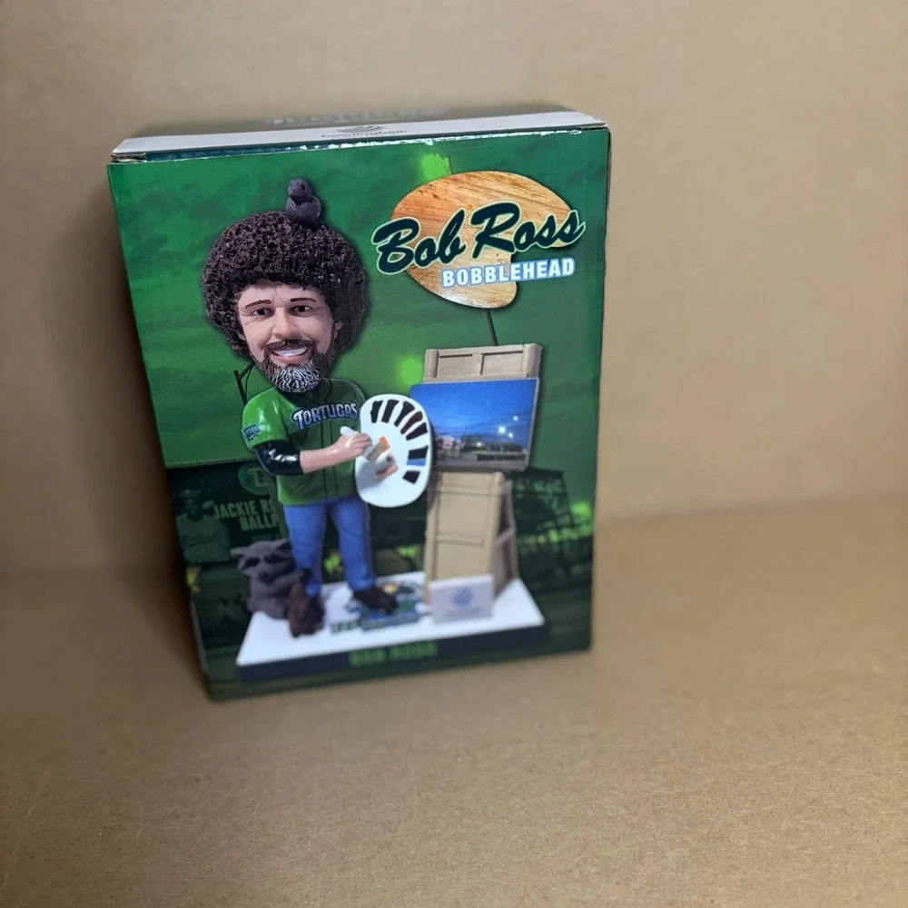 Bob Ross Bobblehead Daytona Tortugas 10th Anniversary Collectible Figure